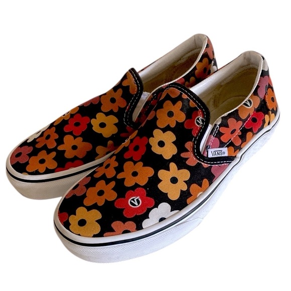 Vans Flower Power Project X Thick Canvas Slip-On Shoes Women’s Size 7 - Picture 8 of 12